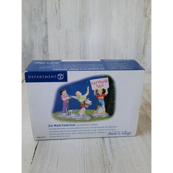 Dept 56 55177 Car Wash Fundraiser village accessory xmas - Picture 1 of 6